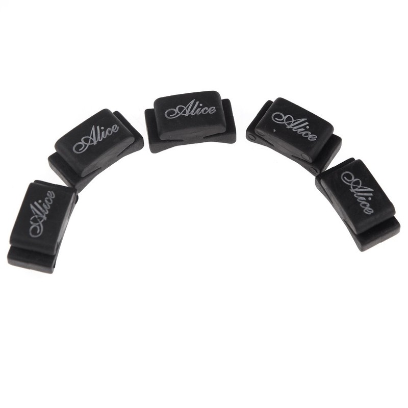 Alice 5pcs Rubber Pick Holder for Guitar Picks, 1 Set