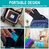 Monthly Pill Organizer 3 Times a Day - Portable Pill