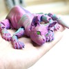 Generic 3D Printed Konigs Rex Cat Ornament, Articulated Hairless Cat