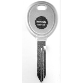 Bartolete Keys Transponder Key Blank Fits Jeep Wrangler with Do It Yourself Programming Instructions