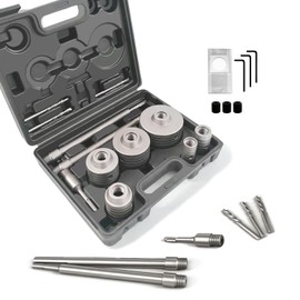 CATITO 17 Pcs Set of Concrete Hole Saw (30mm 40mm 50mm 65mm 80mm 100mm), Concrete Hole Saw Kit for Concrete, Connecting Rods for SDS Plus and SDS MAX, 5pcs Dust Bag, Cement|Brick Stone|Wall.