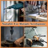 3/8 Impact Socket Adapter, 5Packs 1/4" Inch to 3/8" Drill