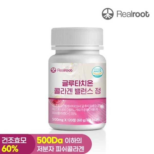 Real Root Glutathione Collagen Balance 120 tablets 1 box, none / 리얼루트 글루타치온 콜라겐 밸런스 120정 1통, 없음