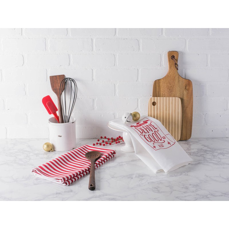 DII Christmas Tea Towels Decorative Kitchen Dish Towel Set, 18x28,