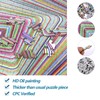 Bgraamiens Puzzle-Twisted 3D Colorful squares-1000 Pieces Square Puzzle Color Challenge