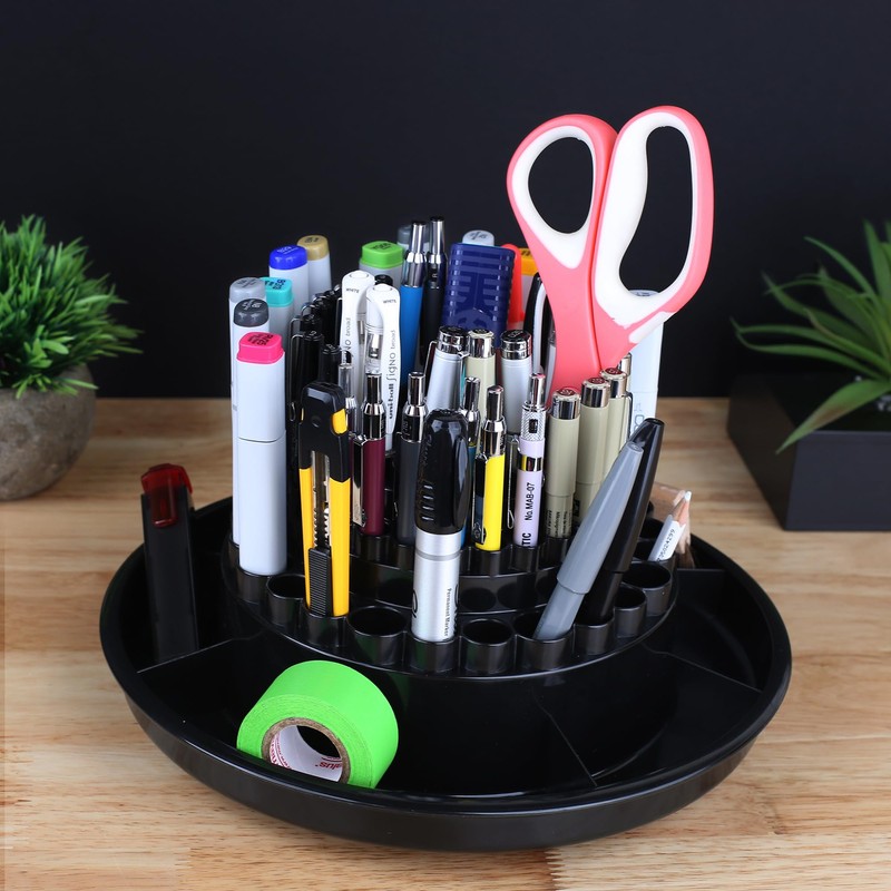 ALVIN, Spin-O-Tray, 9893-1, Rotating Desktop Receptacle, Art, Drafting, and Design