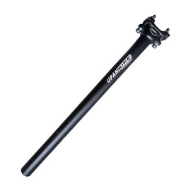 UPANBIKE Bike Seatpost Aluminum Alloy Adjustable Seat Post 400mm Length Diameter 25.4/27.2/28.6//30.9/31.6mm for Mountain Bike Road Bicycle(25.4mm*Black)