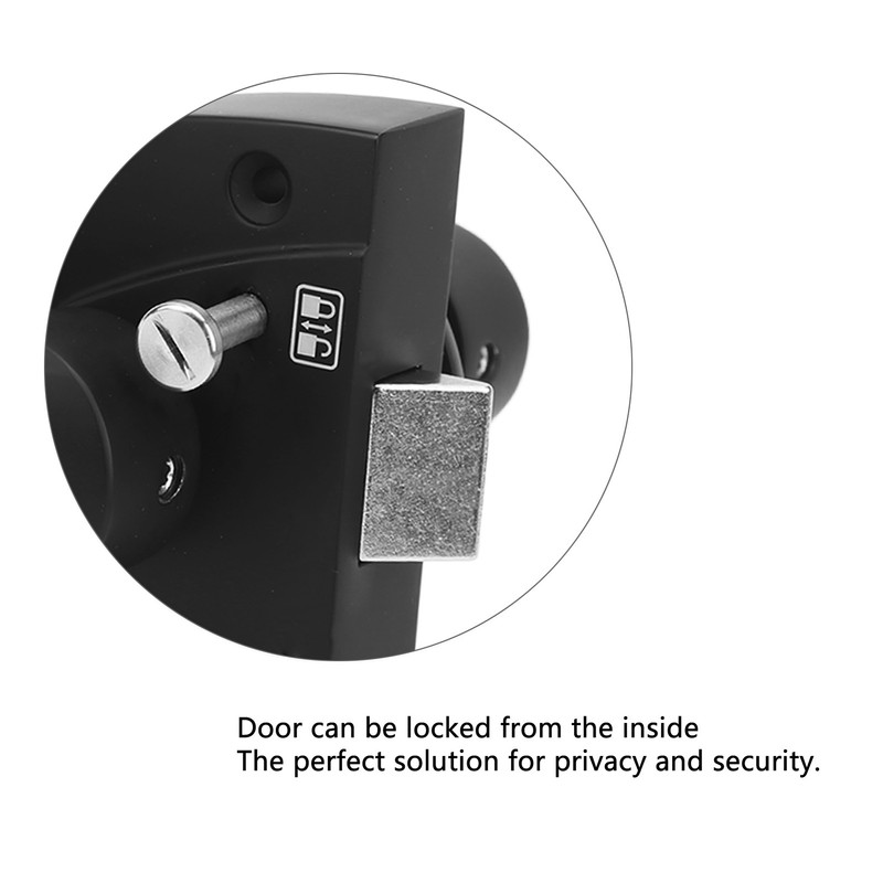 Bathroom Restroom Privacy Lock Entry Lever Lock Aluminum Alloy Matte