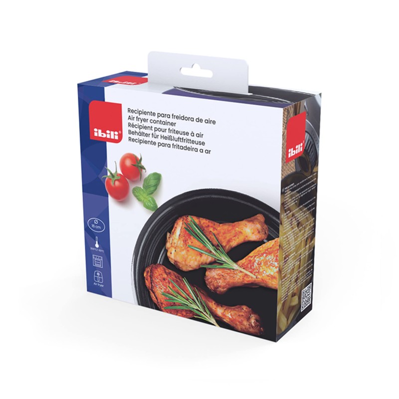 IBILI 919920 Recipiente para freidora de aire Enamelled Steel Container