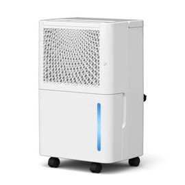 HUMSURE 4500 Sq. Ft 80 Pints Dehumidifier Equipped With Drainage Hose, Automatic Defrosting, for Basement, Home, Bathroom, Bedroom,24-Hour Timer Function