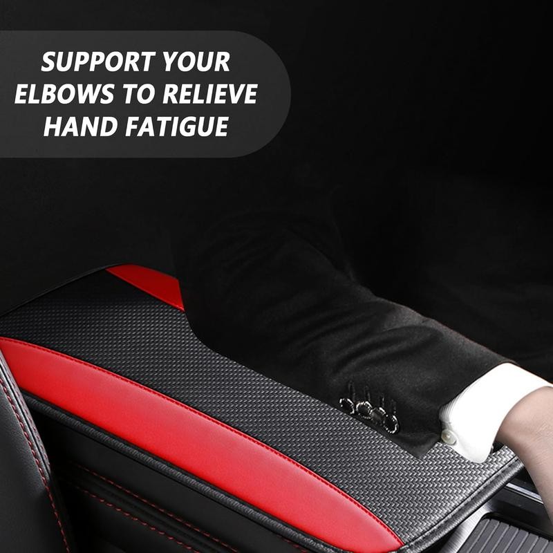 Stylish Center Console Cover,PU Leather Armrest Cover on Center Console,Universal