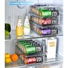 Xicennego 2-Tier Large Stackable Soda Can Organizer for Refrigerator -