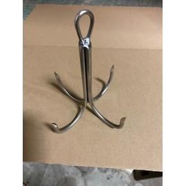 Unbranded 303 Stainless Pier or Bridge Fishing Fish Gaff 5 Inch Dia With Eye For a Rope