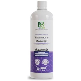 Vitaminas y Minerales | Suplemento de Alta Absorción 480ml | 32 Dosis | Nano Nutrition by KEMED