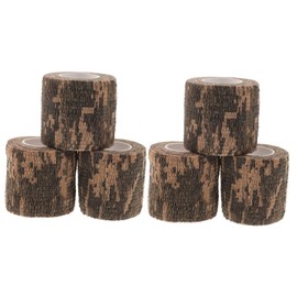 KOMBIUDA 2sets Cohesive Camouflage Tapes Sports Wrapping Bandages Outdoor Equipment Protection 3rolls*2