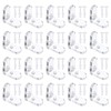 sourcing map 20 Set Acrylic Corner Bracket, L-Shaped Corner Connector