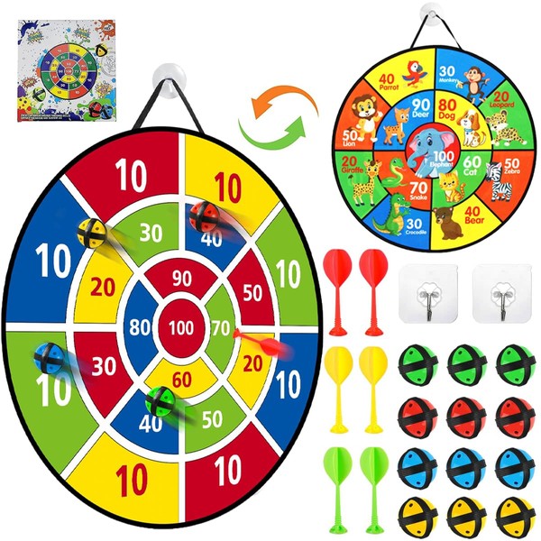 RXKFIGX Dartboard Dart Board Game 66 cm Kids Dartboard Foldable