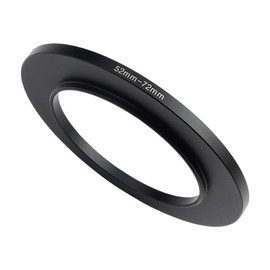 52mm to 72mm Step-Up Ring Filter Adapter,for All Brands UV ND CPL, Metal Ring Step-Up Rings Adapter Filter (52mm-72mm)