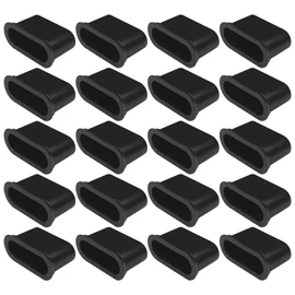 cyclingcolors 20 x Slatted Holder Insert Caps for Attaching Caps Holder Slatted Frame 38 mm Plastic Flexible Bed Black