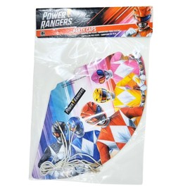 BeenSmile, 6 Party Hats for Kids – Birthday Hats & Party Decorations for Kids | Colourful Birthday Party Decorations for Fun Celebrations (Power Rangers)