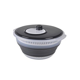 Retractable Salad Slicer, Plastic, Grey, 28 x 15 cm