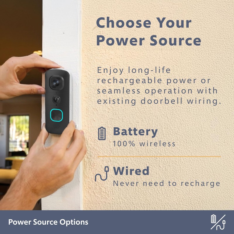Swann EVO Video Doorbell: HD Video, Wired or Wire-Free, 140°