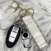 QIXUEI Elastic Wrist Strap Key Chain Car Keychain Wristlet Bracelet