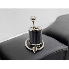 GT//Rotors Gearbox Keychain Six Speed Transmission Stick Shift Fidget Toy Automotive [BONUS: Mini Monkey Wrench Keychain] (Carbon Fiber)