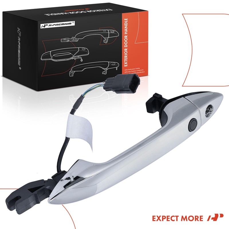 A-Premium Front Left Driver Side Exterior Door Handle with Keyhole