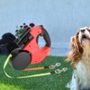 Dual Dog Retractable Lead, Double-Headed Pet Walking Rope with LED