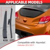 OTUAYAUTO - Kit de limpiaparabrisas trasero - Repuesto para Hyundai