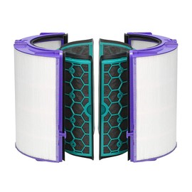 TP04 Filter Compatible with Dyson TP04 / HP04 / DP04 Air Purifier Filter Replacement, 360 Pure Cool Fan Combi Glass HEPA Carbon Filter