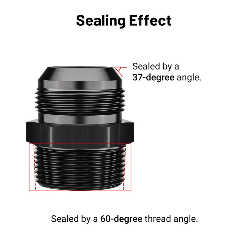 EVIL ENERGY 20AN Male Flare to 1-1/4" NPT Pipe Fitting