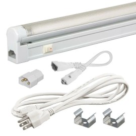 Eco Lighting T4 - 8 W Under Cabinet Slim Linkable Fluorescent Lighting Fixture (L 13.4") Blue