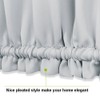PONY DANCE Front Door Curtains for Glass Window - Greyish