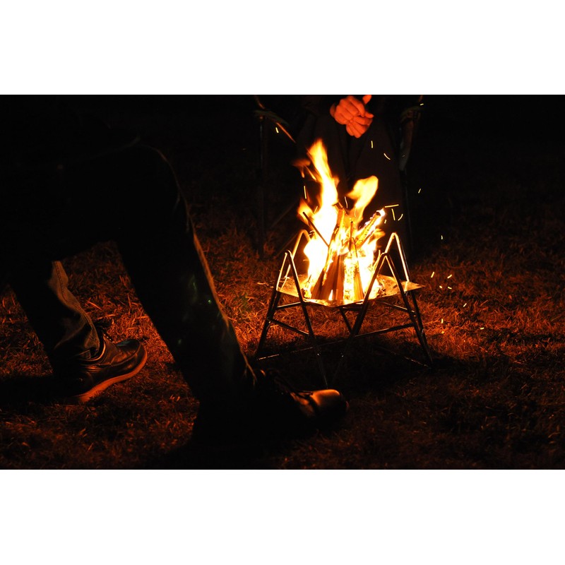 Saslaw Makitate (Medium) Bonfire Goods Compact Firewood Stand for Bonfire