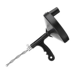 tooloflife Drain Auger, Plumbing Snake Drain Auger Hair Clog Remover, Heavy Duty Pipe Drain Clog Remover for Bathtub Drain,Drains, Sinks, Tubs(5M)