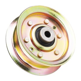 173437 Flat Idler Pulley Fit for AYP, Fit for Craftsman, Fit for Poulan 532173437 131494 173438 532165888, Fit for Husqvarna YTH2242 LT16542 LT18452 LTH1342 YTH1842 YTH1848 YTH2042 YTH2048 1 Pack