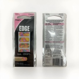 Fing'rs 4 PACK Fing'rs Edge Nail Strips Floral 22637 NEW