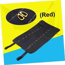 Gatuida Multi Purpose Rolling Tool Bag Durable Pouch for Screwdrivers Pliers and Spanners for Mechanics and Electricians Red Color