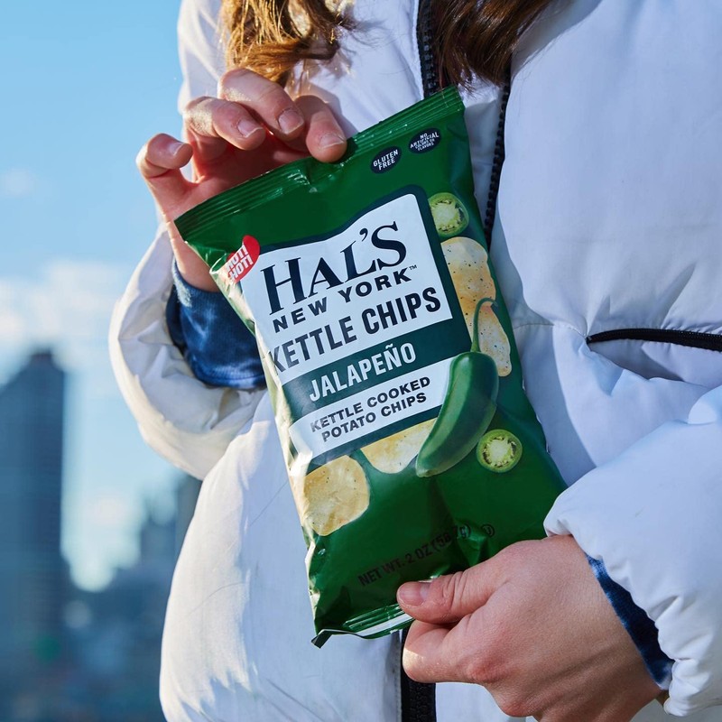 Hal's New York Kettle Cooked Gluten Free Jalapeno Flavored Potato