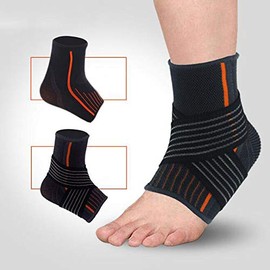 Ankle Sleeve, Adjustable Elastic rubber Ankle Brace Guard Foot Support Sports for Fitness Sports Protection Accessories (Size:M)