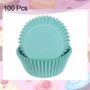 sourcing map 100 Count Cupcake Liners Light Blue Cupcake Cups