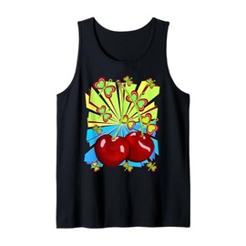 Retro 80s Cherries Cherry Fruit Vintage 90s Rockabilly Tank Top