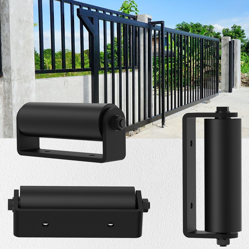 Sdstone 2Pack Slide Gate Guide Roller with C Post Welded