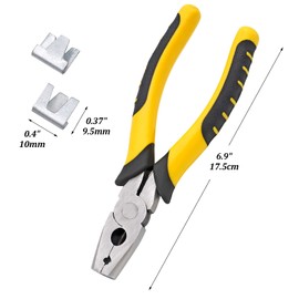 MUYIRTED Wire Cage Buckle Clips and Pliers Set, 300 Pieces Clips, Metal Buckle Clip for Pet Cat Dog Rabbit Cage and Cattle Sheep Fence Wire Mesh