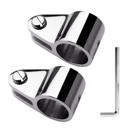 METRAXION Bimini Top Jaw Slide,2 Pcs 7/8"(22.5mm) Bimini Top Hardware Jaw Slide Marine Grade Stainless Steel 316 Boat Awning Hardware Fitting 7/8" O.D. Round Tube with L Shape Hex Key
