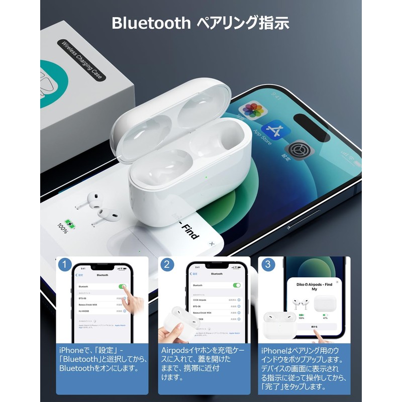 Podick Charging Case, Compatible with Airpods Pro, Charger for Airpods