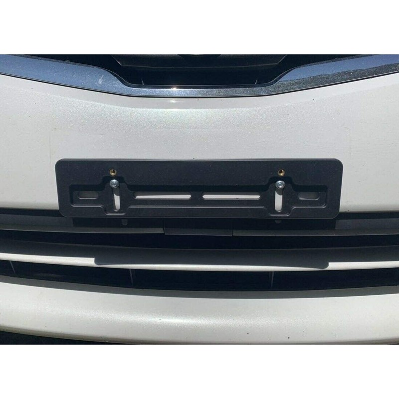 Front License Plate Tag Holder Mounting Adapter Bumper Kit Bracket