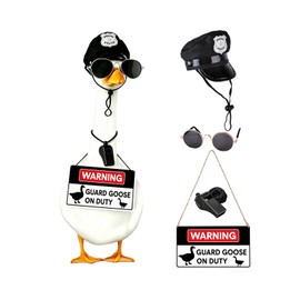 4 Pcs Guard Porch Goose Outfits for 17/23 Inch Lawn Goose Statue